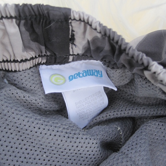 boys grey camo lined pants size M - Picture 4 of 6